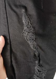 Men Black Distressed Denim Jeans
