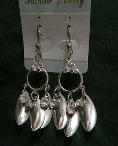 Dangling Silver Earrings