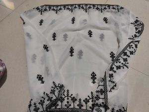 White Fancy Duppatta Sale