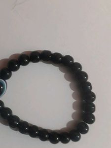 Black Beaded Evil Eye Bracelet