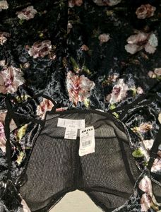 Floral Velvet Mini Dress