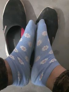 ✔️Floral Sky Blue🧦