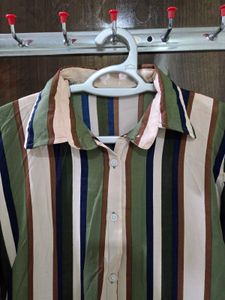 Striped Shirt Dress