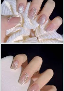 Sparkling Glitter Press-On Nails