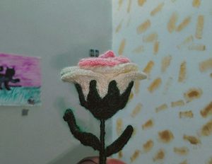 Crochet Rose Multi Colour