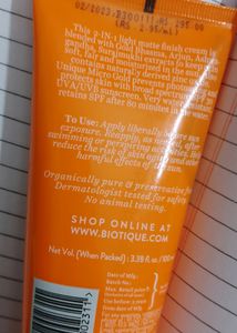 BIOTIQUE OILY SKIN SUNSCREEN