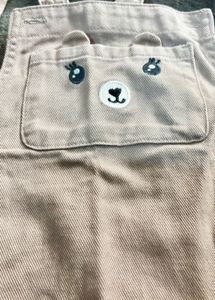 Cute Pink Bear Overalls