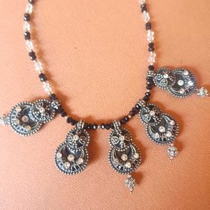 Elegant oxidised choker Necklace