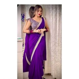 New Saree Purple