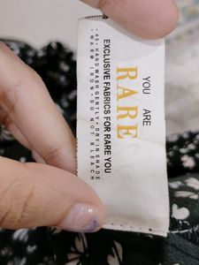 RARE Brand Women&#39;s Floral Black Top