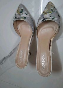 Floral Kitten Heels