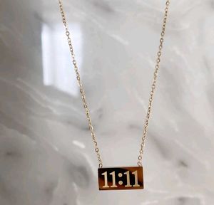 11:11 Angel Number Anti-Tarnish Pinterest Necklace