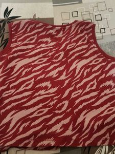Red Animal Print Tank