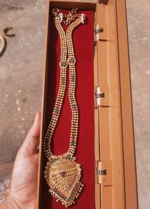 Gold Necklace with Gemstones