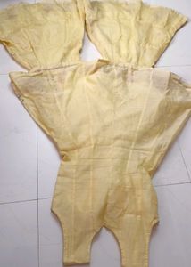 Elegant Yellow Embroidered Garara Set