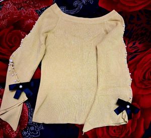 Elegant Pearl Embellished Top