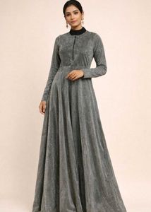 Elegant Grey Maxi Dress