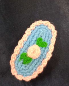 Crochet Flower Hairclips.