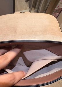H&amp;M Suede Blend Mauve Crossbody Bag