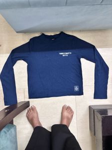 Blue Long Sleeve Top