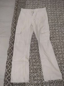Beige Cargo Pants