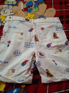 Patterned Athletic Shorts