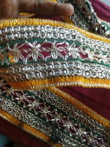 Yellow Colour And Green Golden Leas Piece