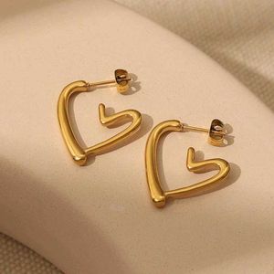 Heart Shaped Hoop Earrings