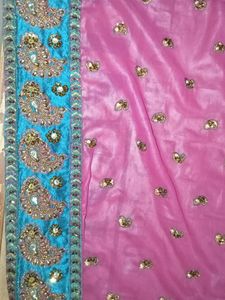 Heavy Stone Work Lehnga Saree In Two Colours