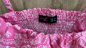 Pink Paisley Top
