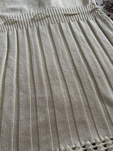 Vintage Cream Knit Sweater Dress