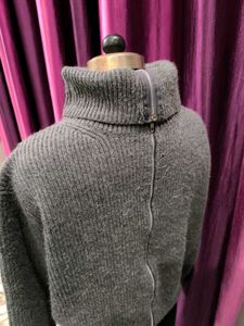 Gray Turtleneck Sweater
