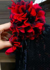 Sparkly Red &amp; Black Party Dress