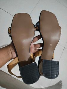 New Denim Braided Heels