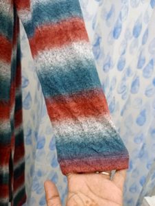 Plus Size Women Straight Full Sleeves Multi Shrug