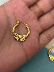 Belle Bow Hoops – Anti Tarnish