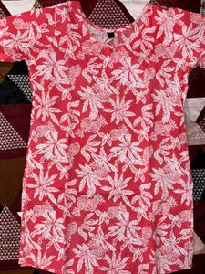 Floral Print Tunic Top