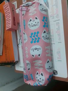 Cute Cat Print Pencil Pouch