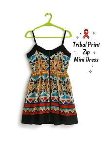 Patterned Mini Dress