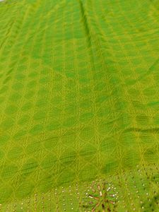 Saree With Blouse 💚