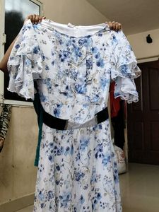 Floral Print Ethnic Skirt