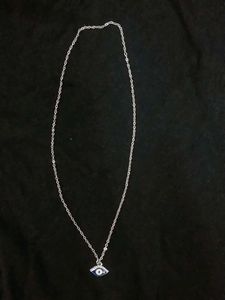 Silver Evil Eye Necklace