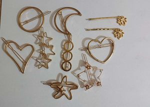 Gold Hair Clip Set