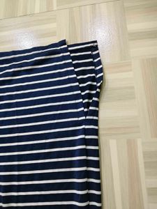 Navy &amp; White Striped Dress