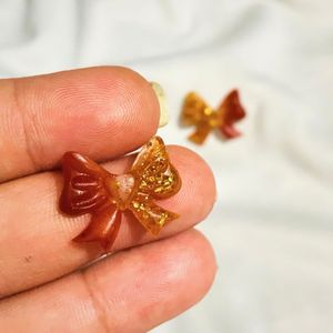 Heart Bow Stud