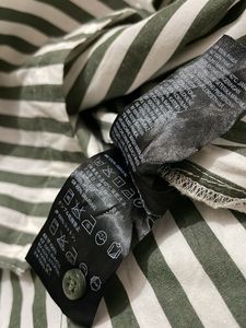 H&amp;M Pintresty Green Striped Top