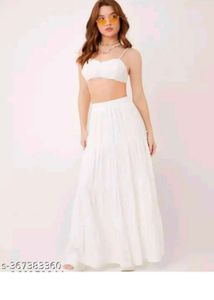 White Long Skirt