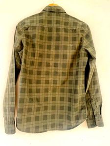 Branded Shirt Green Check for Men