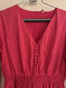 Chifli Dress With V Neck