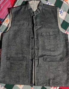 Grey Sleeveless Jacket
